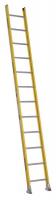41D265 Straight Ladder, H 12 ft., Fiberglass