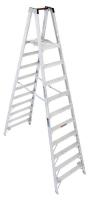 41D302 Platform Stepladder, Aluminum, 12 ft.