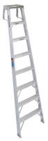 41D303 Shelf Ladder, H 8 ft., Aluminum