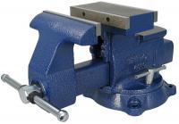 41D417 Bench Vise, Rev Mechanics, 8 in, Swivel