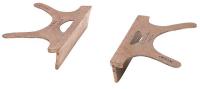 41D423 Replacement Vise Jaw, Copper, 3 in, Pair