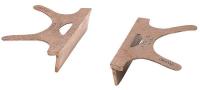 41D425 Replacement Vise Jaw, Copper, 4 in, Pair