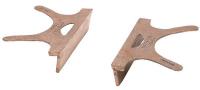 41D426 Replacement Vise Jaw, Copper, 4-1/2 in, Pr