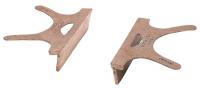 41D427 Replacement Vise Jaw, Copper, 5 in, Pair