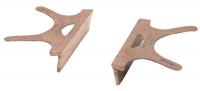 41D428 Replacement Vise Jaw, Copper, 6 in, Pair
