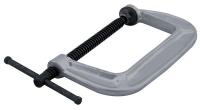 41D488 C-Clamp, Carded, 2-1/2 in, Blk Oxide