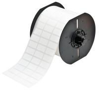 41F229 BBP33 Label Roll, Wht, Polyester, 1/2 x 1In