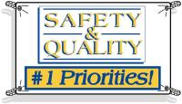 41F291 Safety Banner, 3 x 5 ft., Vinyl