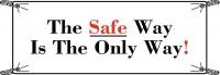 41F309 Safety Banner, 3-1/2 x 10 ft., Vinyl