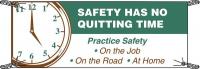 41F330 Safety Banner, 3 x 5 ft., Vinyl