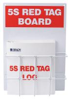 41F345 Red Tag Binder Station With Binder