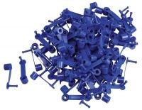 41F371 Drum Seal, Nylon, Blue, PK 100