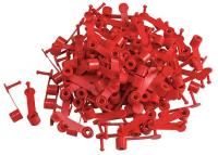 41F372 Drum Seal, Nylon, Red, PK 100