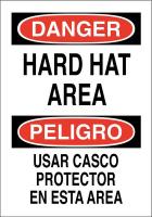 41F411 Danger Sign, 20 x 14In, Black/Red on White