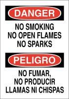 41F417 No Smoking Sign, 20 x 14In, Blk/Red/Wht