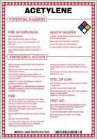 41F454 Chem Sgn, 10 x 7In, Blk/Rd/Ble/Yllw on Wht