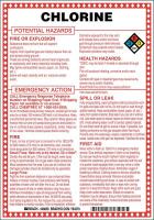 41F470 Chem Sgn, 10 x 7In, Blk/Rd/Ble/Yllw on Wht