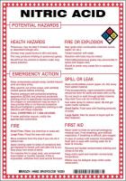 41F493 Chem Sgn, 10 x 7In, Blk/Rd/Ble/Yllw on Wht