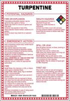 41F506 Chem Sgn, 10 x 7In, Blk/Rd/Ble/Yllw on Wht