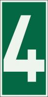 41F540 Facility Sign, 6 x 3In, Light Grn on Green