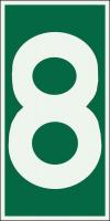 41F546 Facility Sign, 6 x 3In, Light Grn on Green