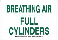 41F558 Chemical Sign, 7 x 10In, Green on White