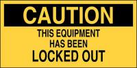 41F563 Caution Sign, 2-1/2 x 4-1/2In, Blk/Yllw
