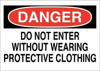 41F729 Admit Sign, 10 x 14In, Black/Red and Wht