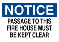 41F747 Safety Sign, 10 x 14In, Blk/Blue and White