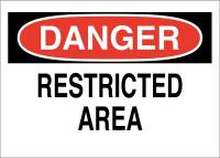 41F755 Admittance Sgn, 10 x 14In, Blk/Red and Wht