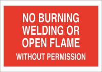 41F801 Safety Sign, 14 x 20In, White/Red