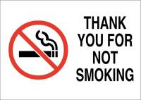 41F803 No Smoking Sign, 10 x 14In, Blk/Red/Wht