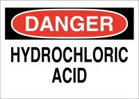 41F806 Chemical Sign, 7 x 10In, Blk/Red on White