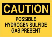41F808 Chemical Sign, 10 x 14In, Black on Yellow