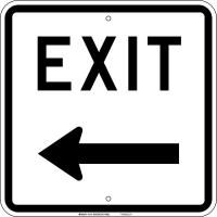 41F836 Traffic Sign, 18 x 18In, Black/Reflect Wht