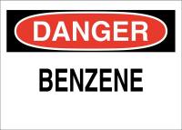 41F849 Chemical Sign, 7 x 10In, Blk/Red on White