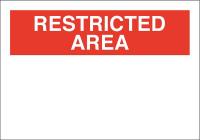 41F855 Security Sign, 10 x 14In, Red/White