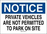 41F873 No Parking Sign, 18 x 24In, Grn/Blk on Wht