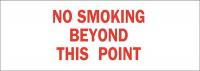 41F986 No Smoking Sign, 5 x 4In, Red/White
