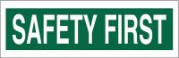 41F999 Info Sign, 2-1/4 x 9In, Green on White