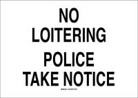 41G023 Security Sign, 14 x 20In, Black/White