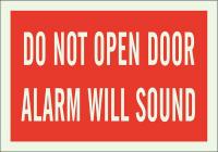 41G032 Fire Alarm Sign, 10 x 14In, Green/Red