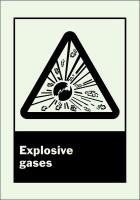 41G045 Chemical Sign, 10 x 7In, Black on Green