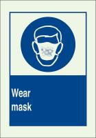 41G054 Information Sign, 14 x 10In, Blue on Green
