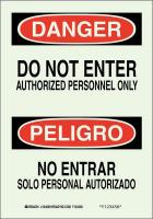 41G056 Security Sign, 14 x 10In, Red/Blk and Grn