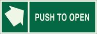 41G063 Directional Sign, 5 x 4In, Light Green/Grn