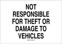 41G121 Security Sign, 14 x 20In, Black/White