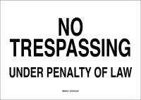 41G122 Security Sign, 14 x 20In, Black/White