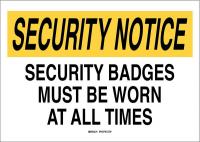 30C983 SECURITY SIGN