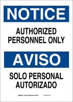 41G243 Security Sign, 10 x 14In, Blk/Blue and Wht